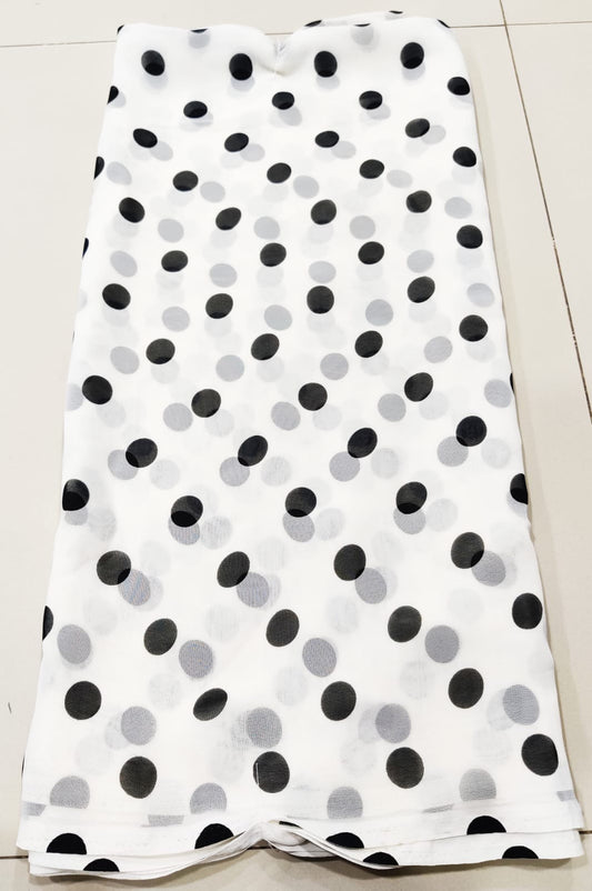 Georget polka dots saree-SR1221N