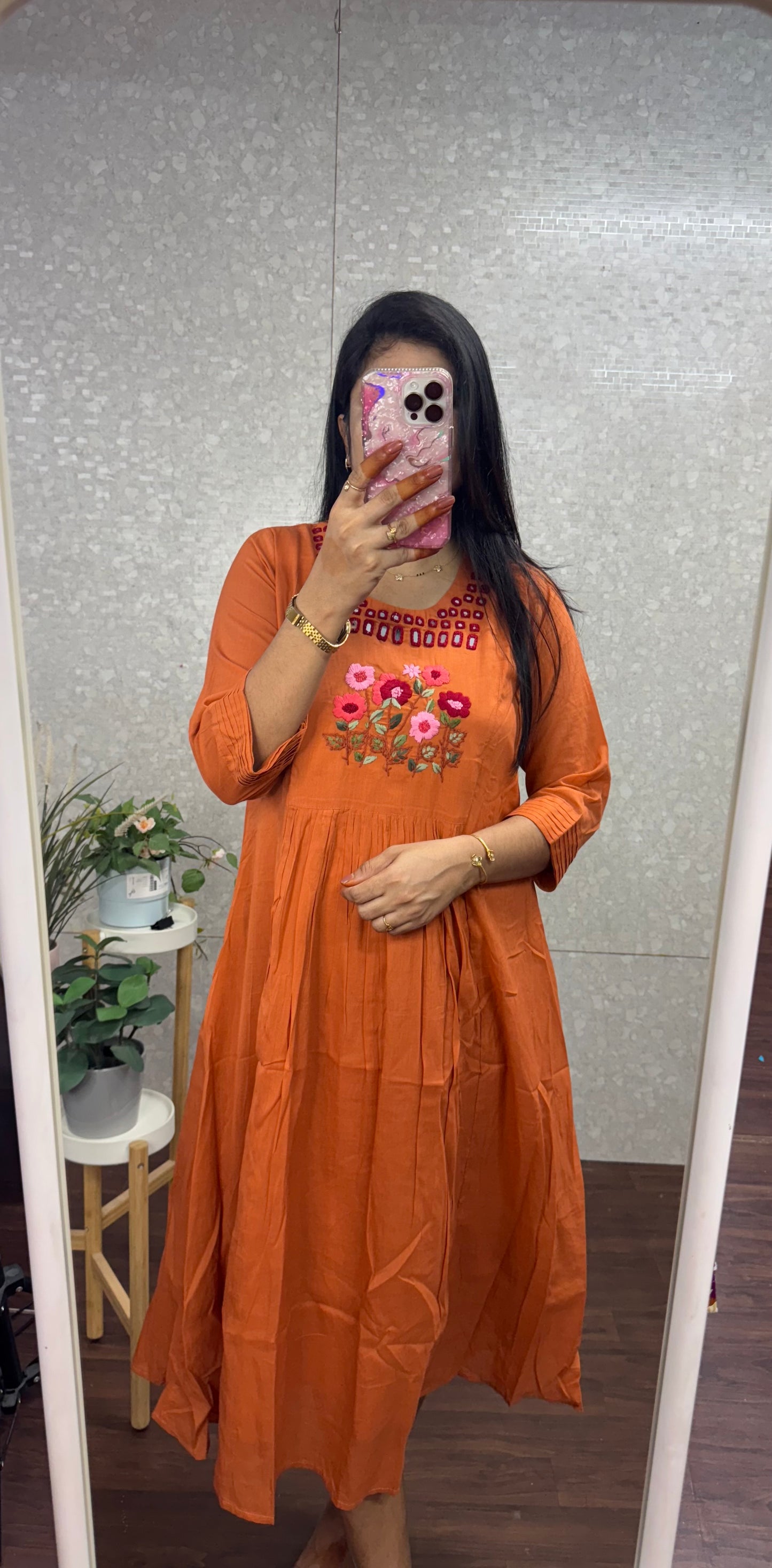 Pure mulmul cotton frocks -SRF2005C