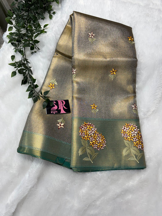 Kanchi tissue embroidery-SR1062E
