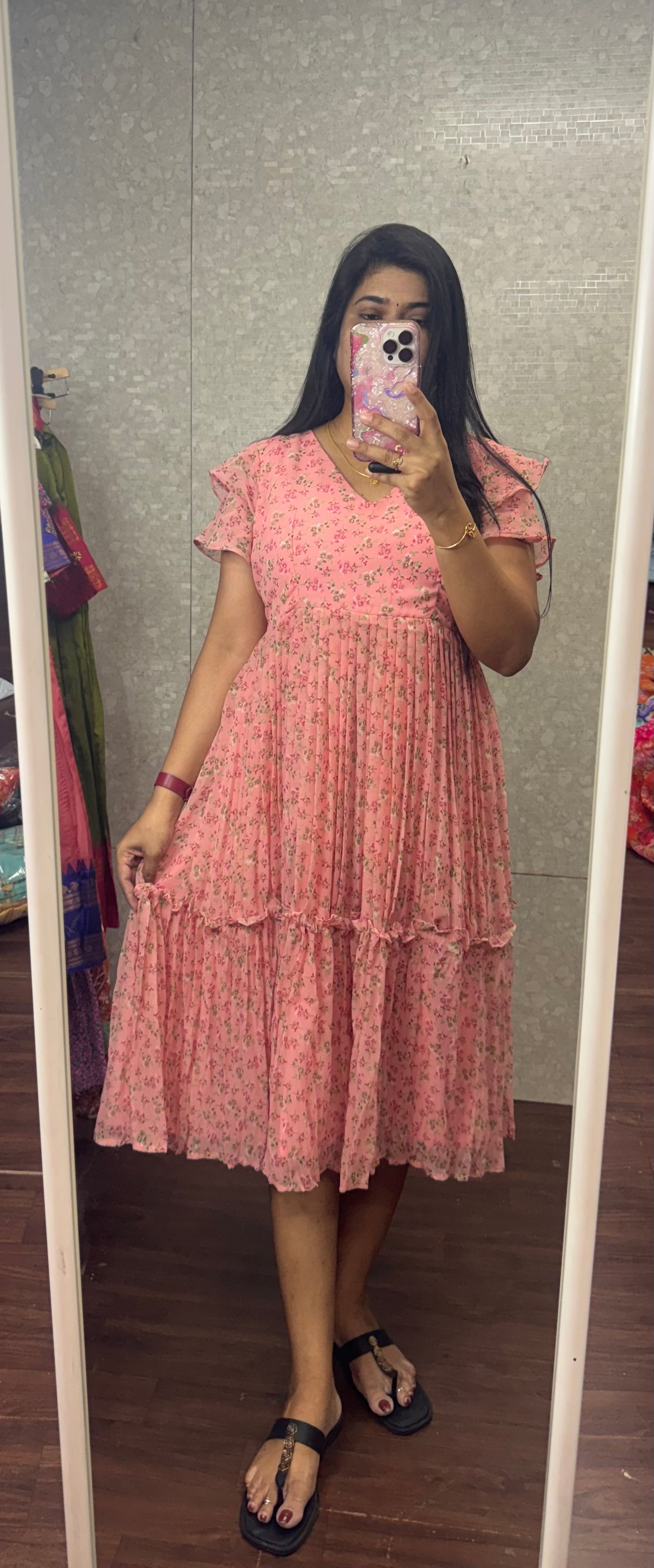 Georget tiny flower frock-SRF1055