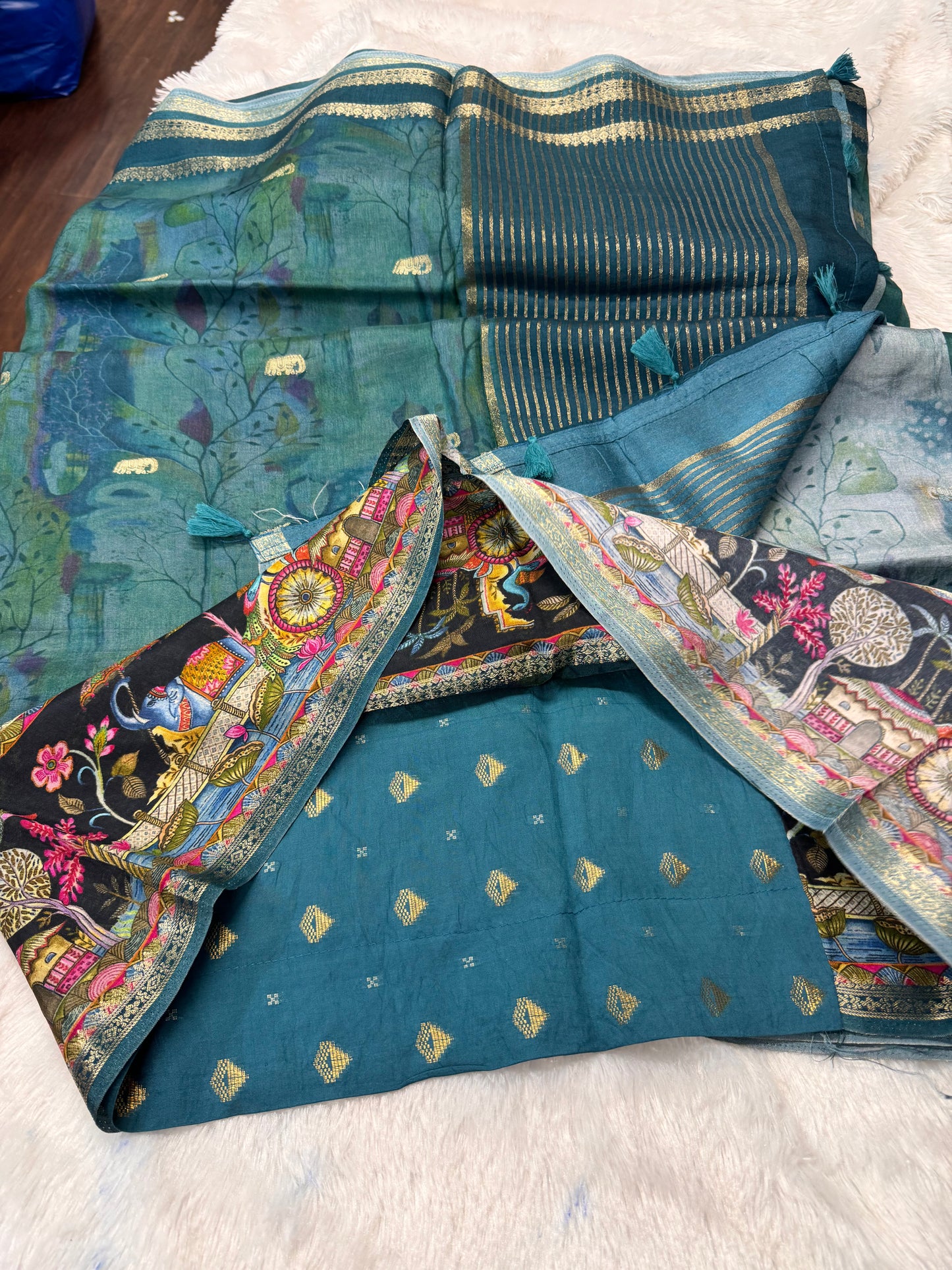 Pure Dola silk saree-SR1295C
