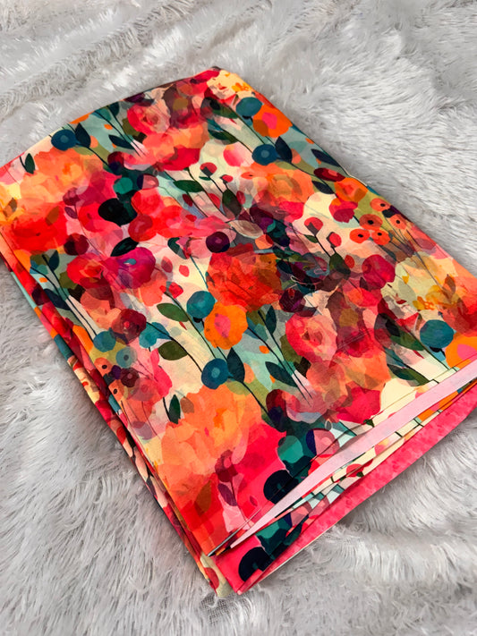 Georget digital print saree-SR1272X