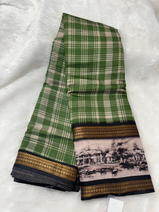 Maheswari silk checks -SR1214B