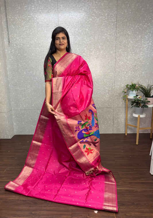 Tassar muniya Paithani-SR1096E
