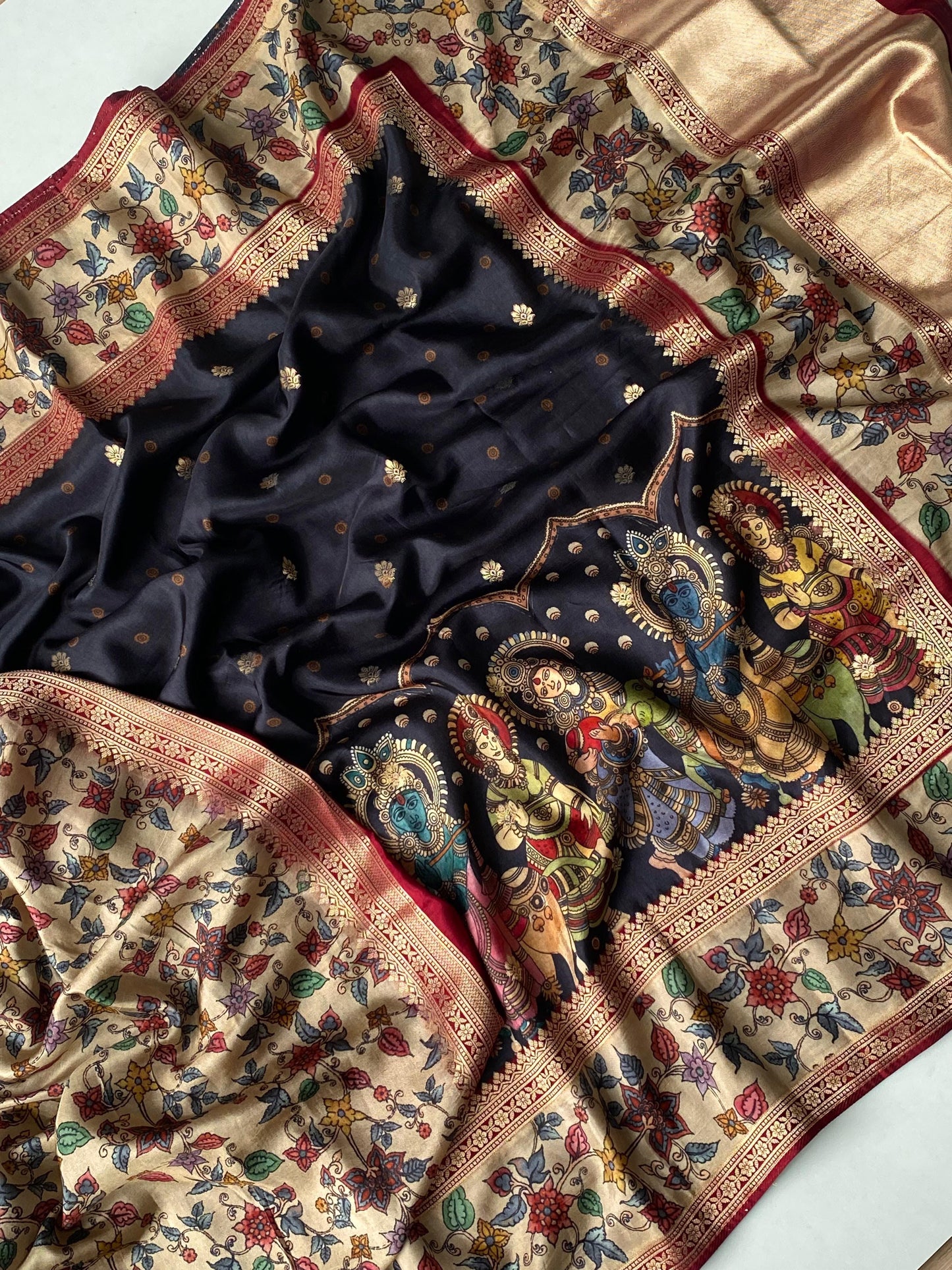 Crepe Georget Kalamkari-SR1073B