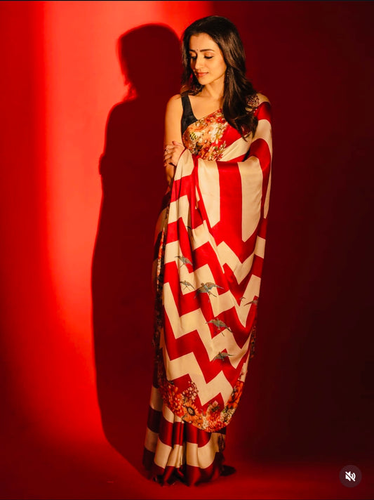 Pure Satin Silk Saree-SR1055