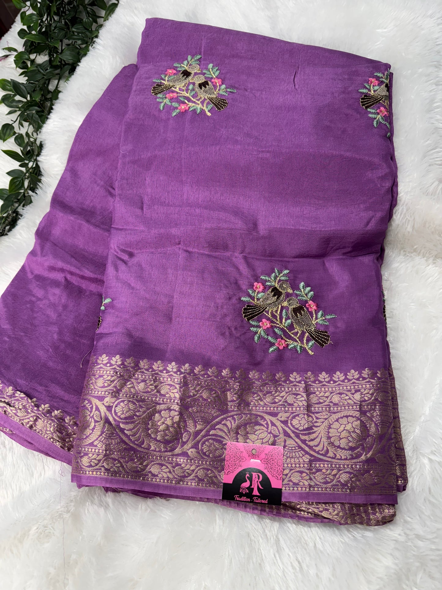Russian silk saree-SR1129A