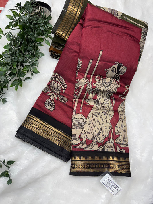 Mushru silk saree-SR1035F