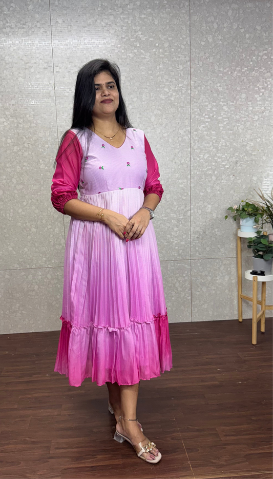 Kota ombré frocks-SRF1011C