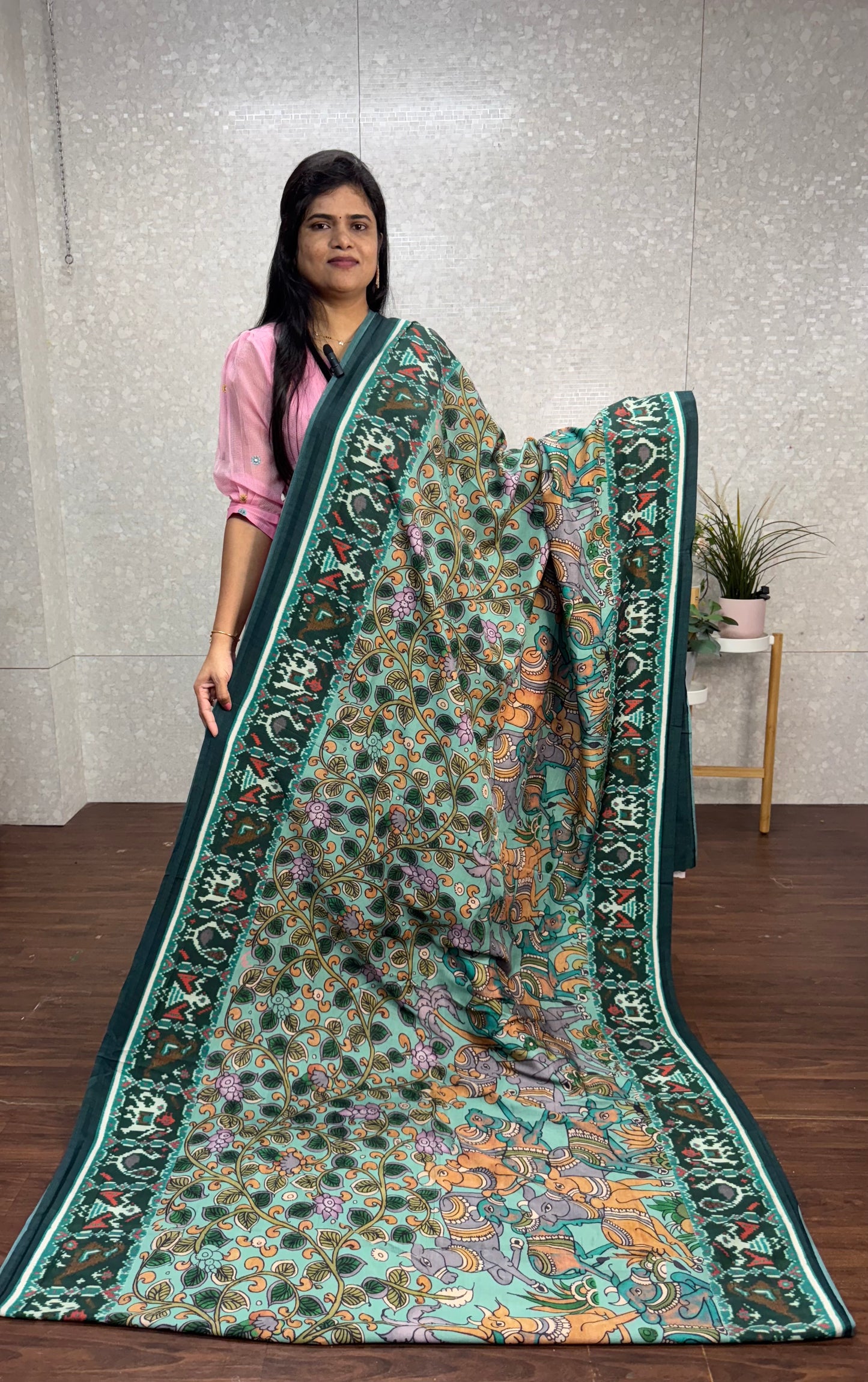 Kalamkari Patola fusion-SR1098B