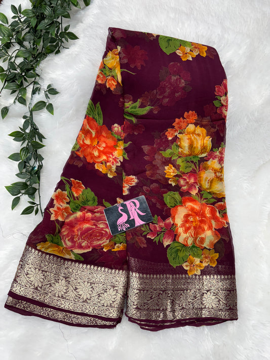 Pure chiffon floral-SRC003