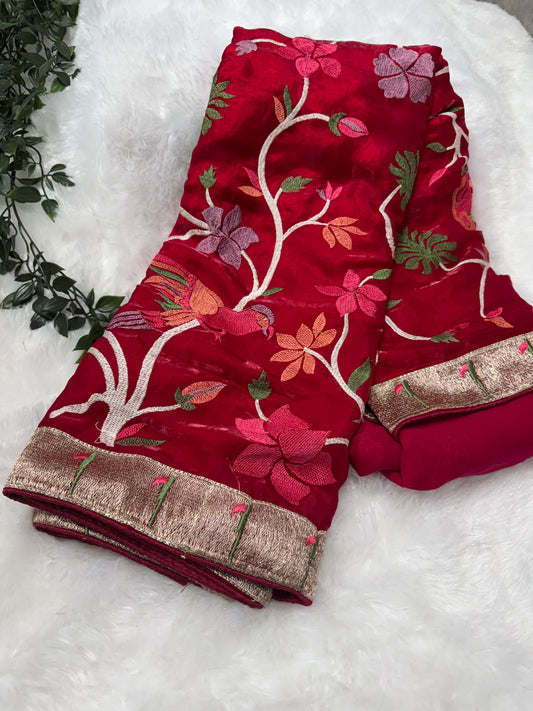 Space silk saree-SR1018C