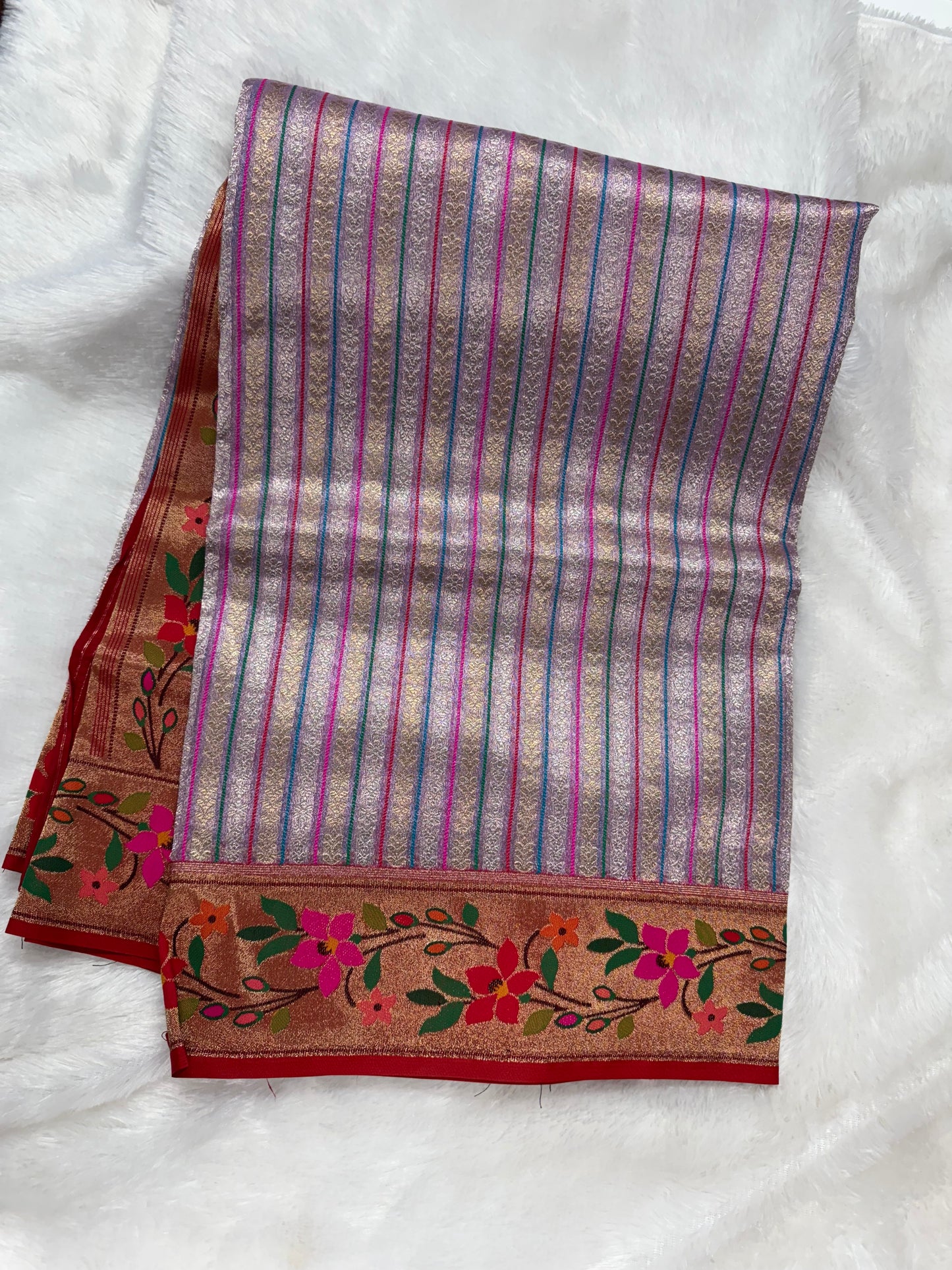 Banarasi tissue  paithani -SRC001C