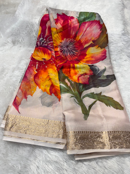 Chinnon digital print saree-SR1209O