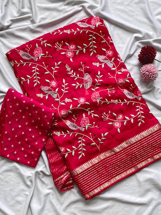 H.O silk saree-SR1063I