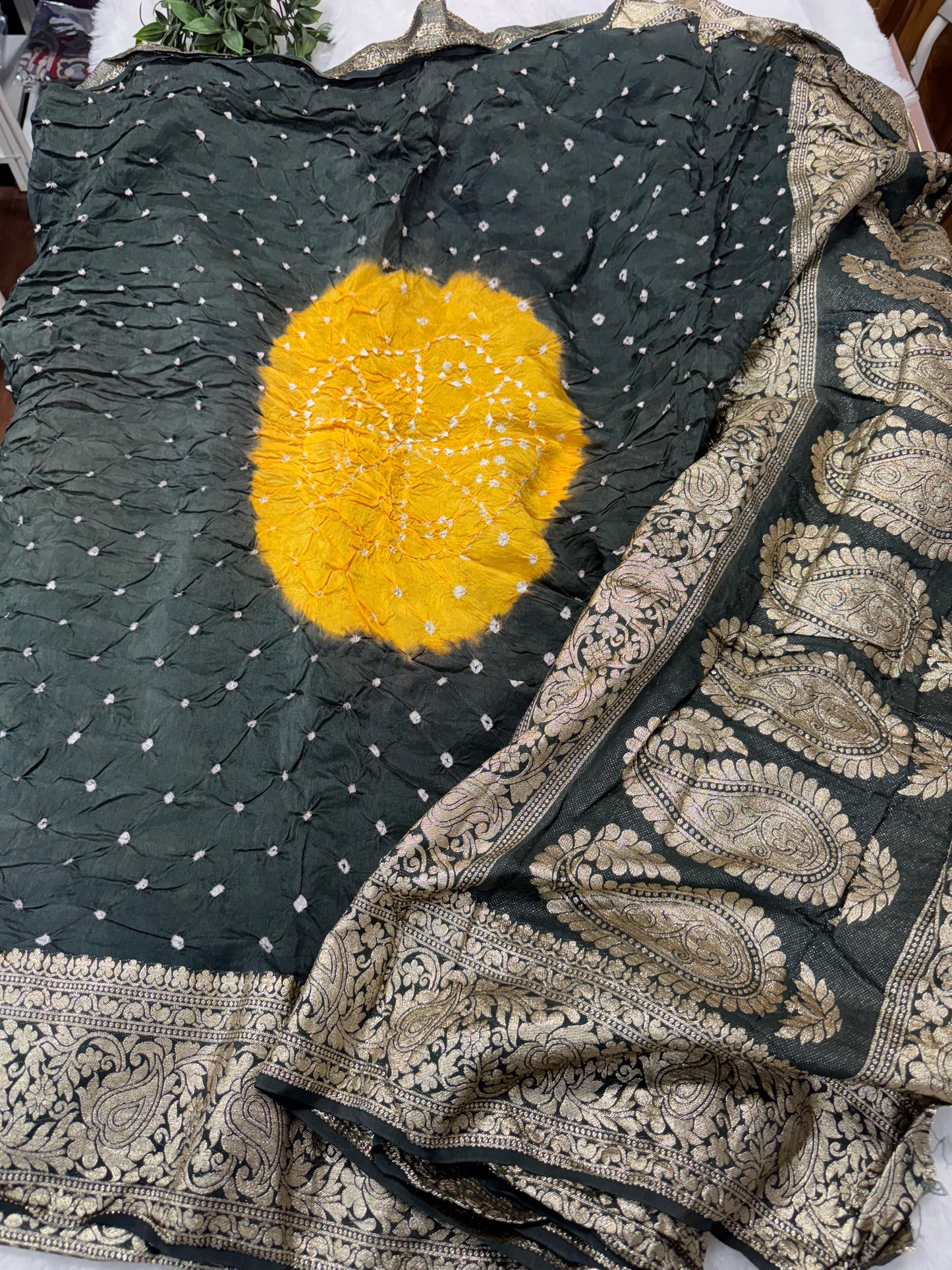 Pure Jaipur Bandhini silk-SR1047D