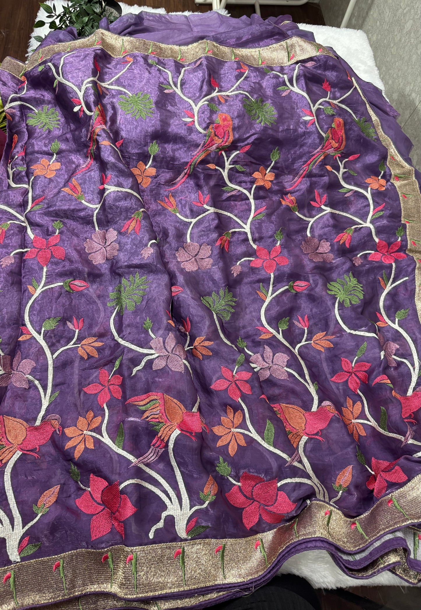 Space silk saree-SR1018B