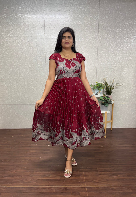Chanderi frocks-SRF2020A