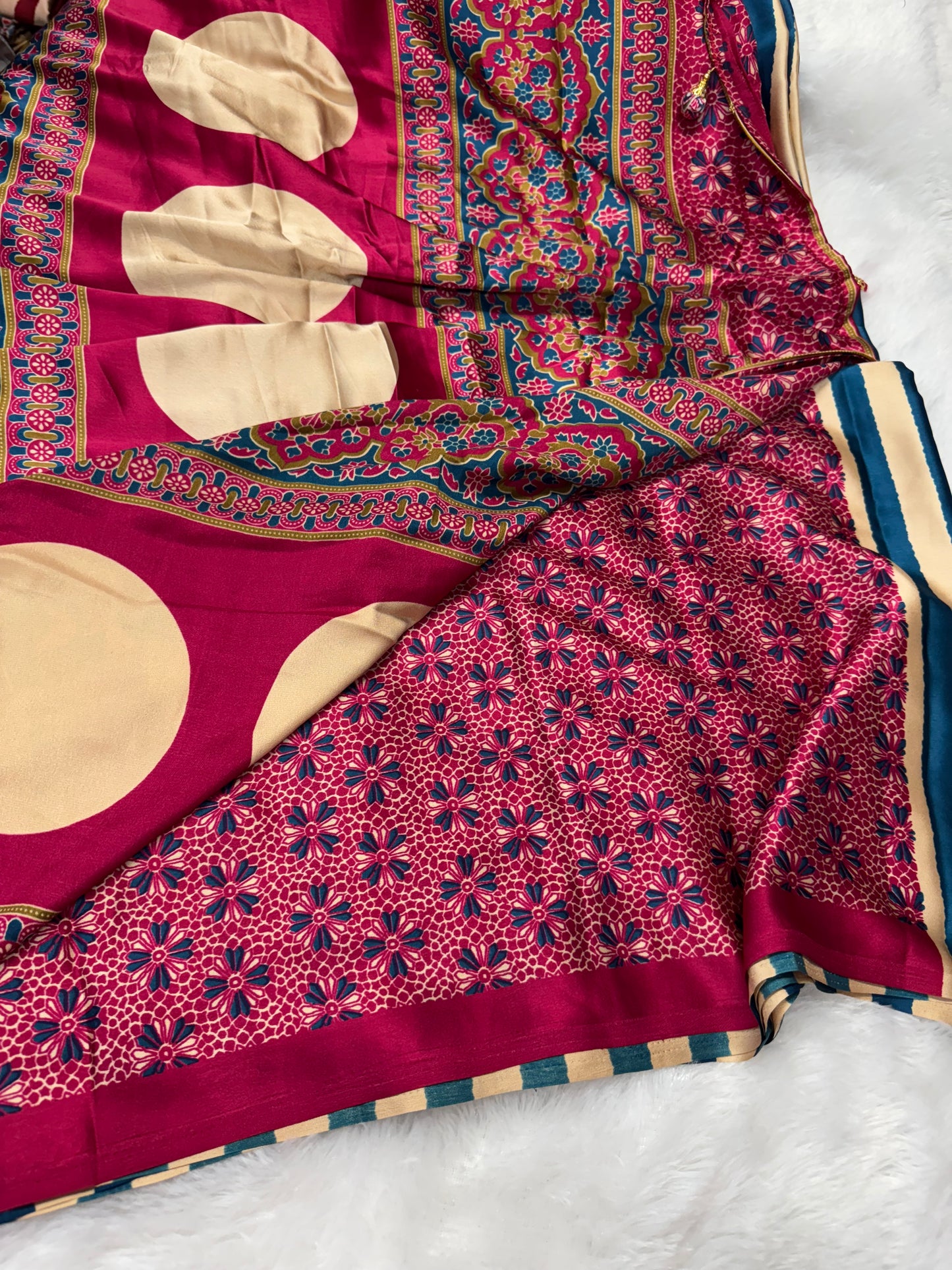 Ajrakh saree-SR1059A