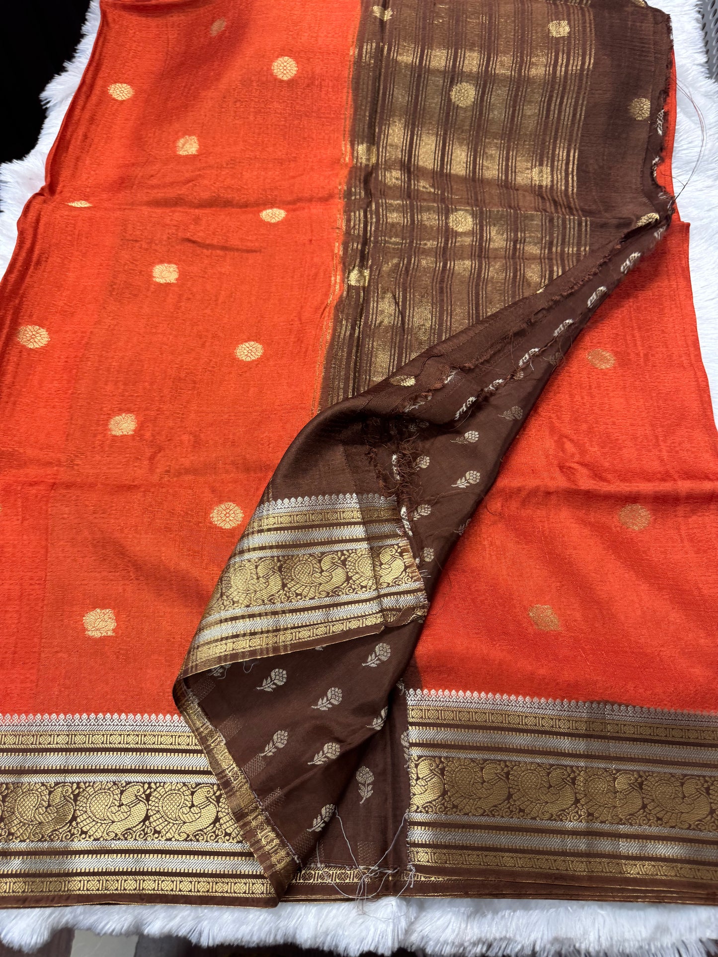 Vintage Mango silk  Saree-SR1230F