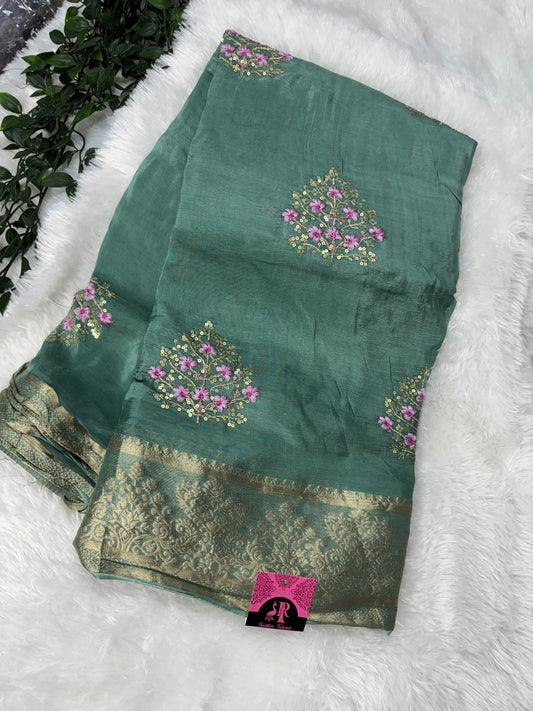 Russian silk saree-SR1097F