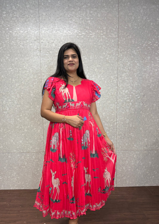 Chanderi Frock-SRF1002D