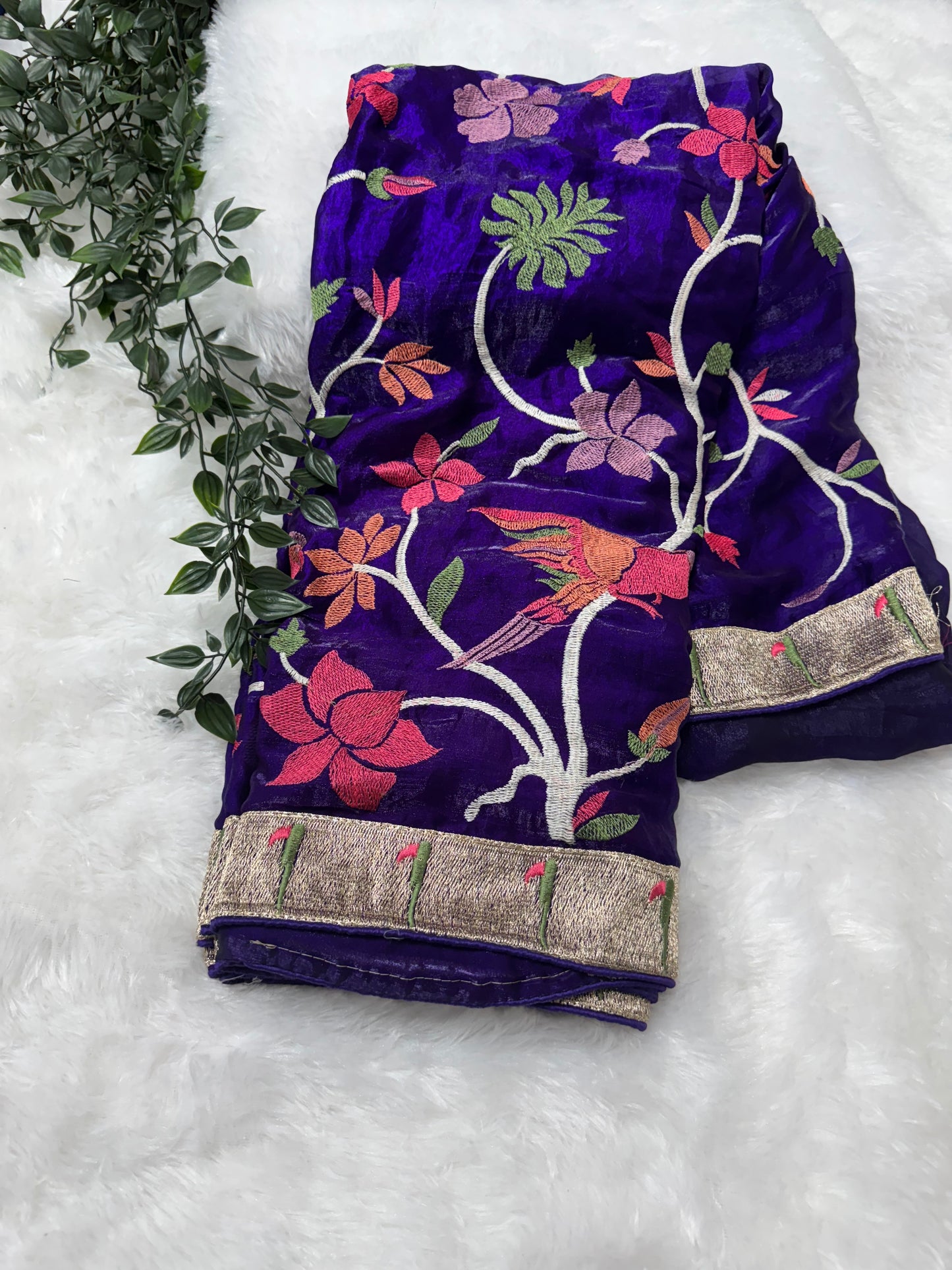 Space silk saree-SR1018F