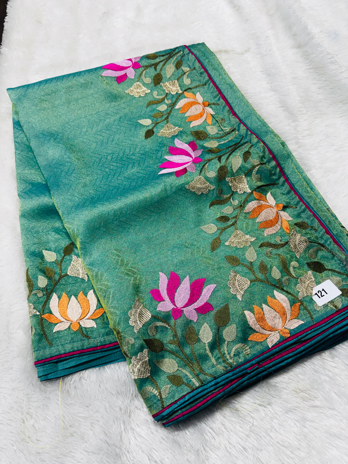 Fancy tissue Georget saree-SR1303