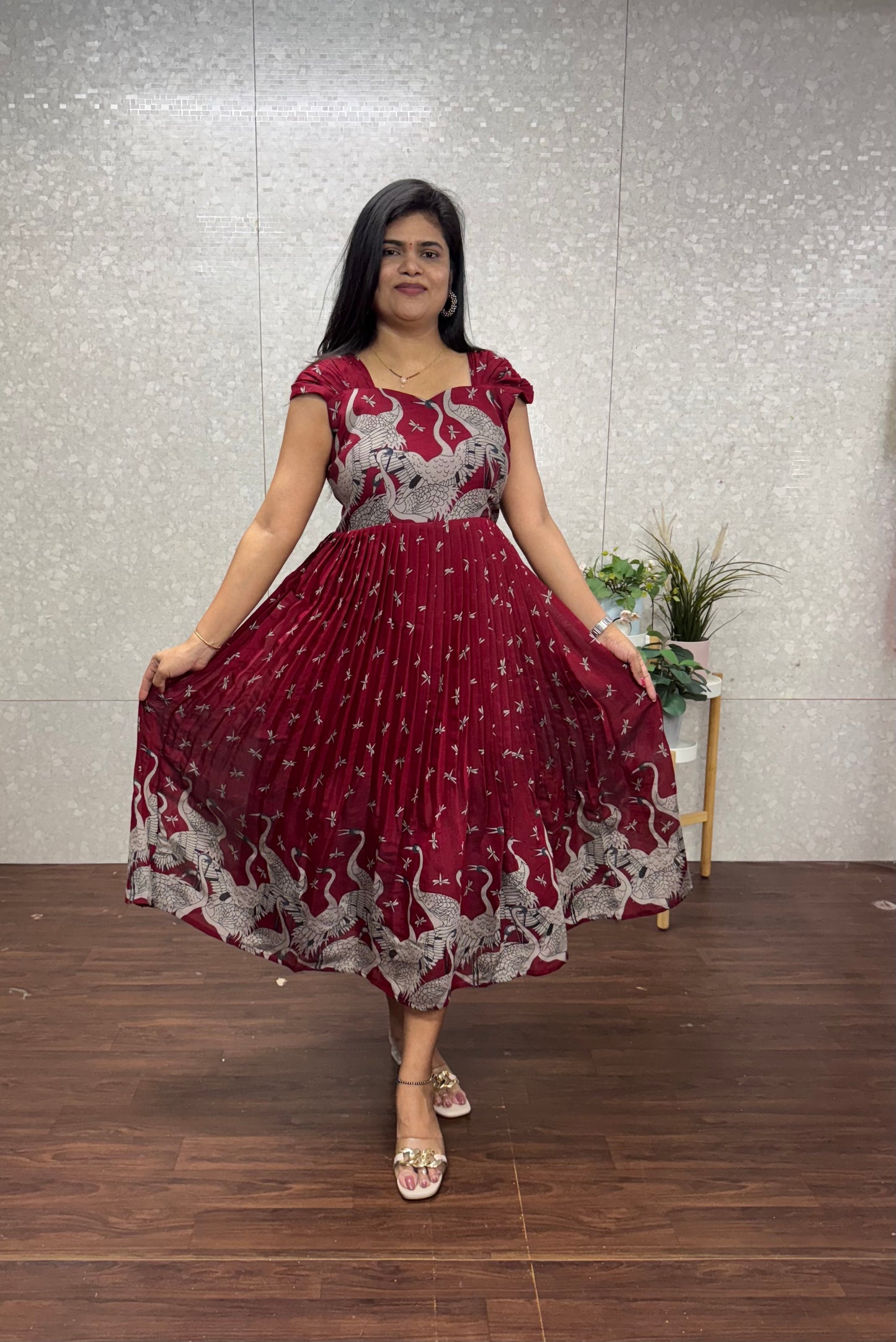 Chanderi frocks-SRF2020A
