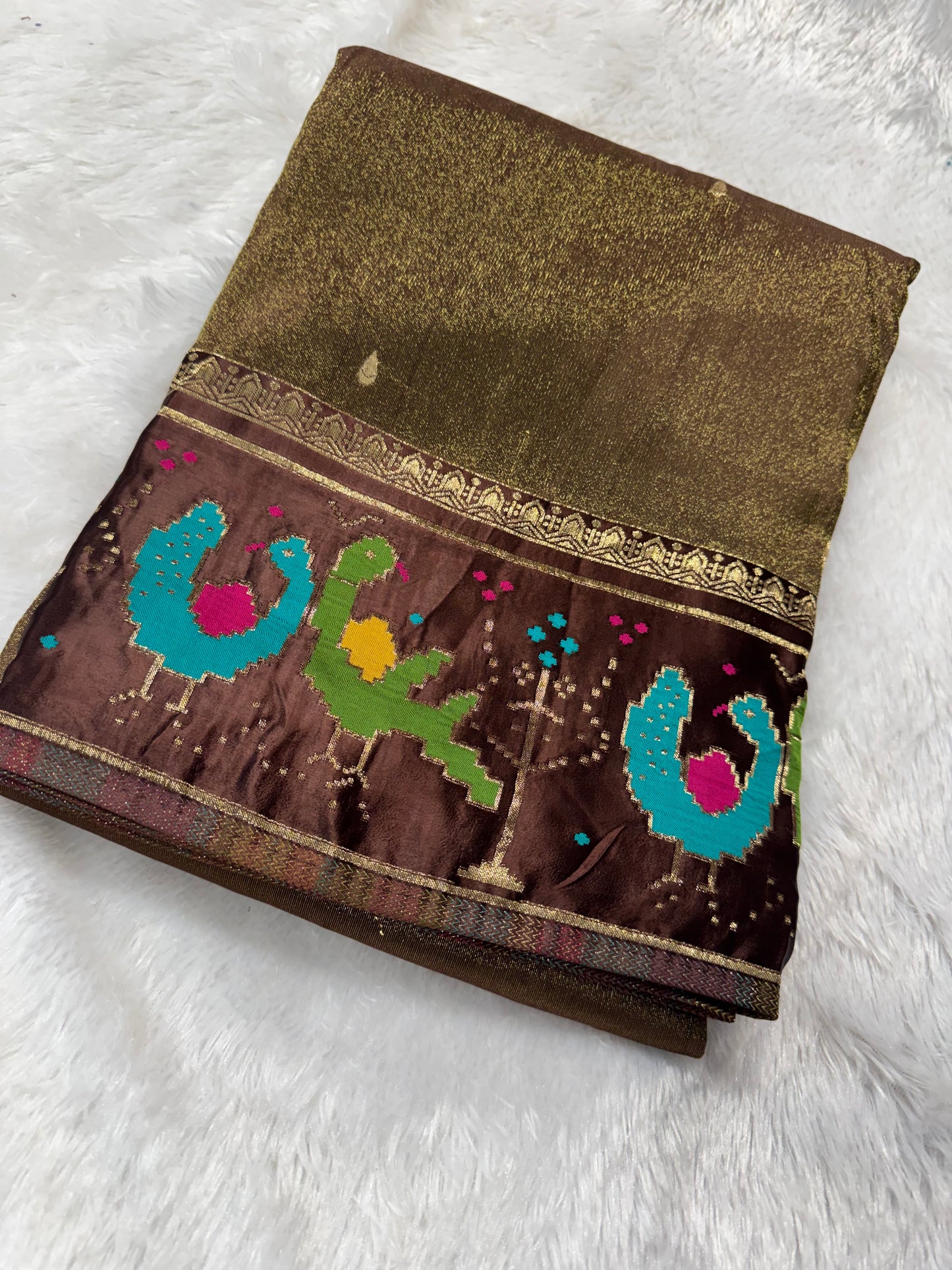 Tissue Georget Banaras sarees-SR1244B