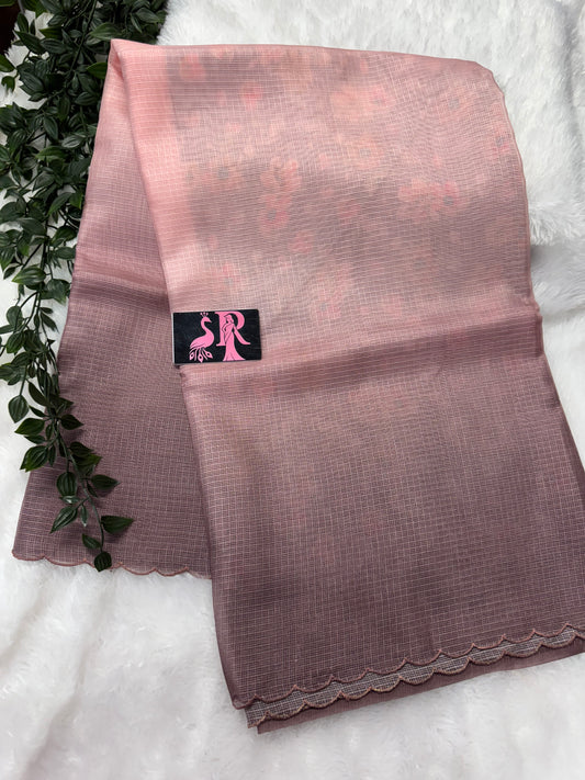Pure silk kota ombré saree-SRS030A