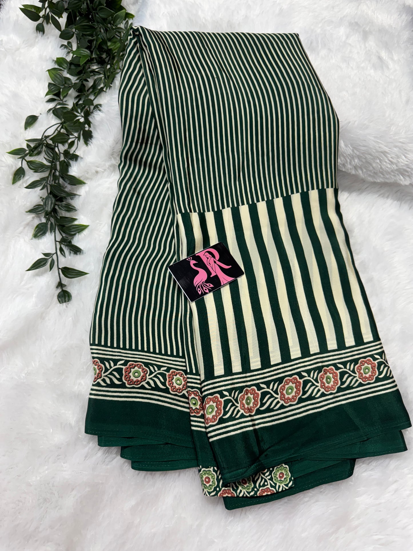 Ajrakh saree-SR1061A