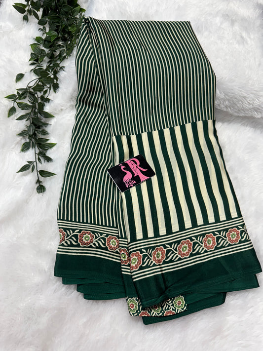 Ajrakh saree-SR1061A