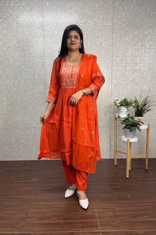 Pure mulchanderi suits-SRM006