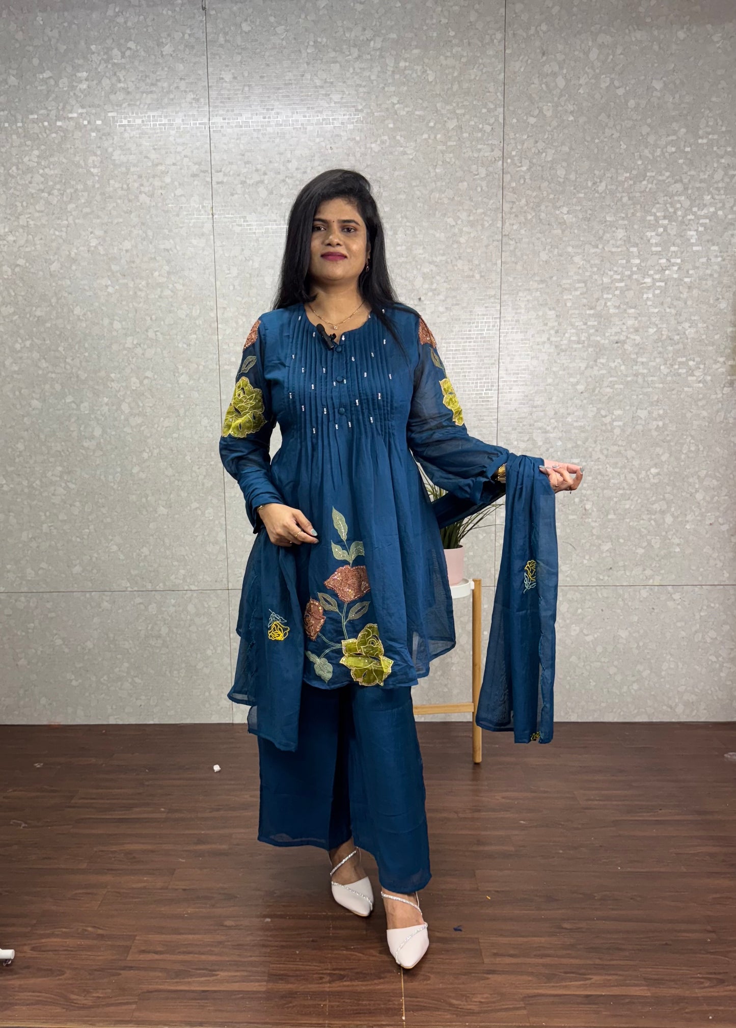 Mulchanderi Dress-SRS024