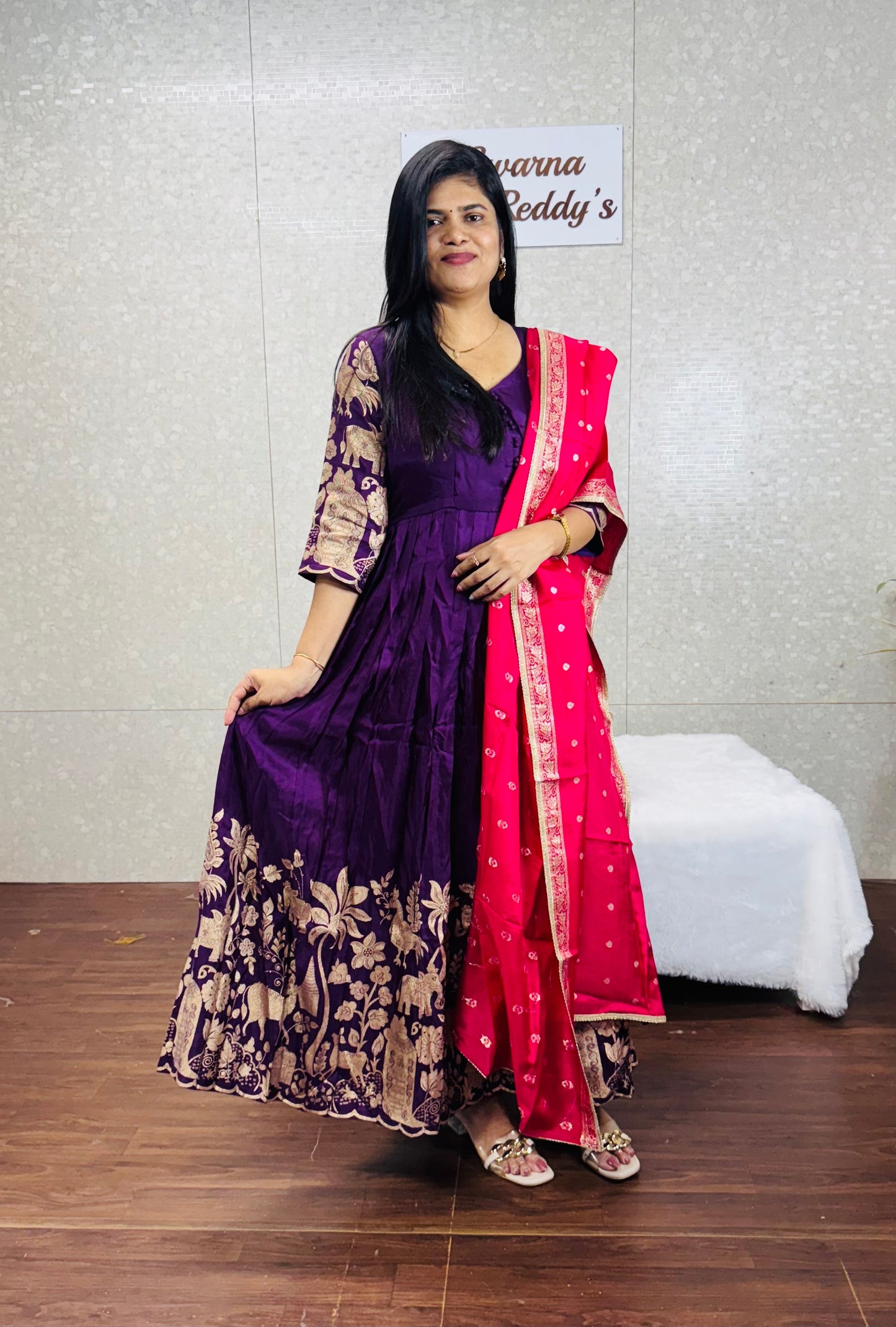 Dola silk Anarkali-SRA1015