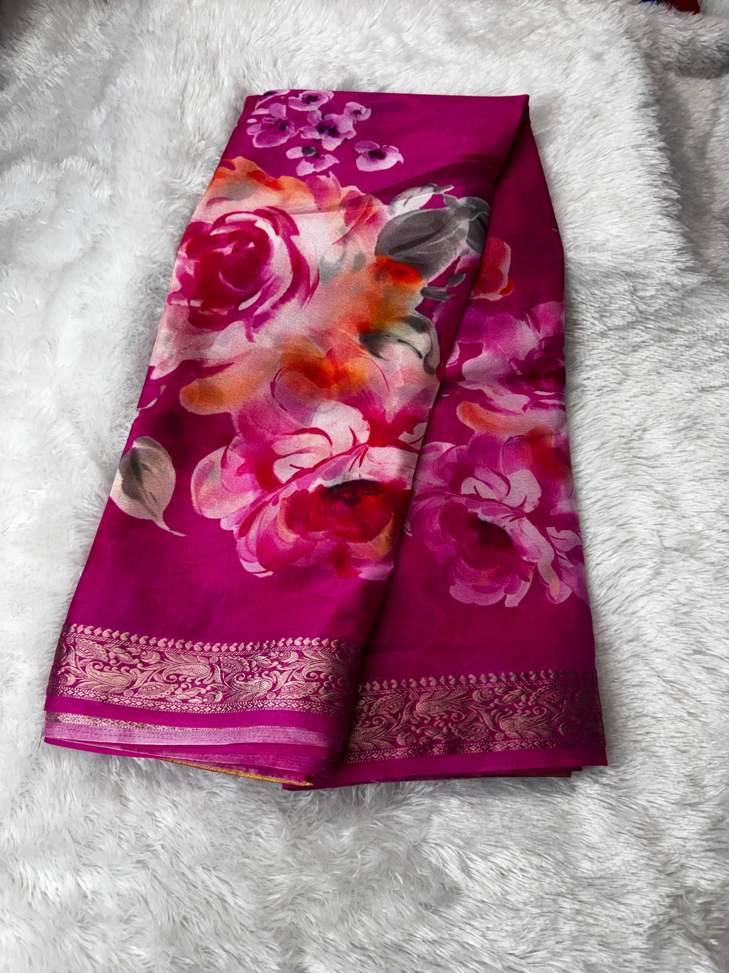 Chinnon digital print saree-SR1232A