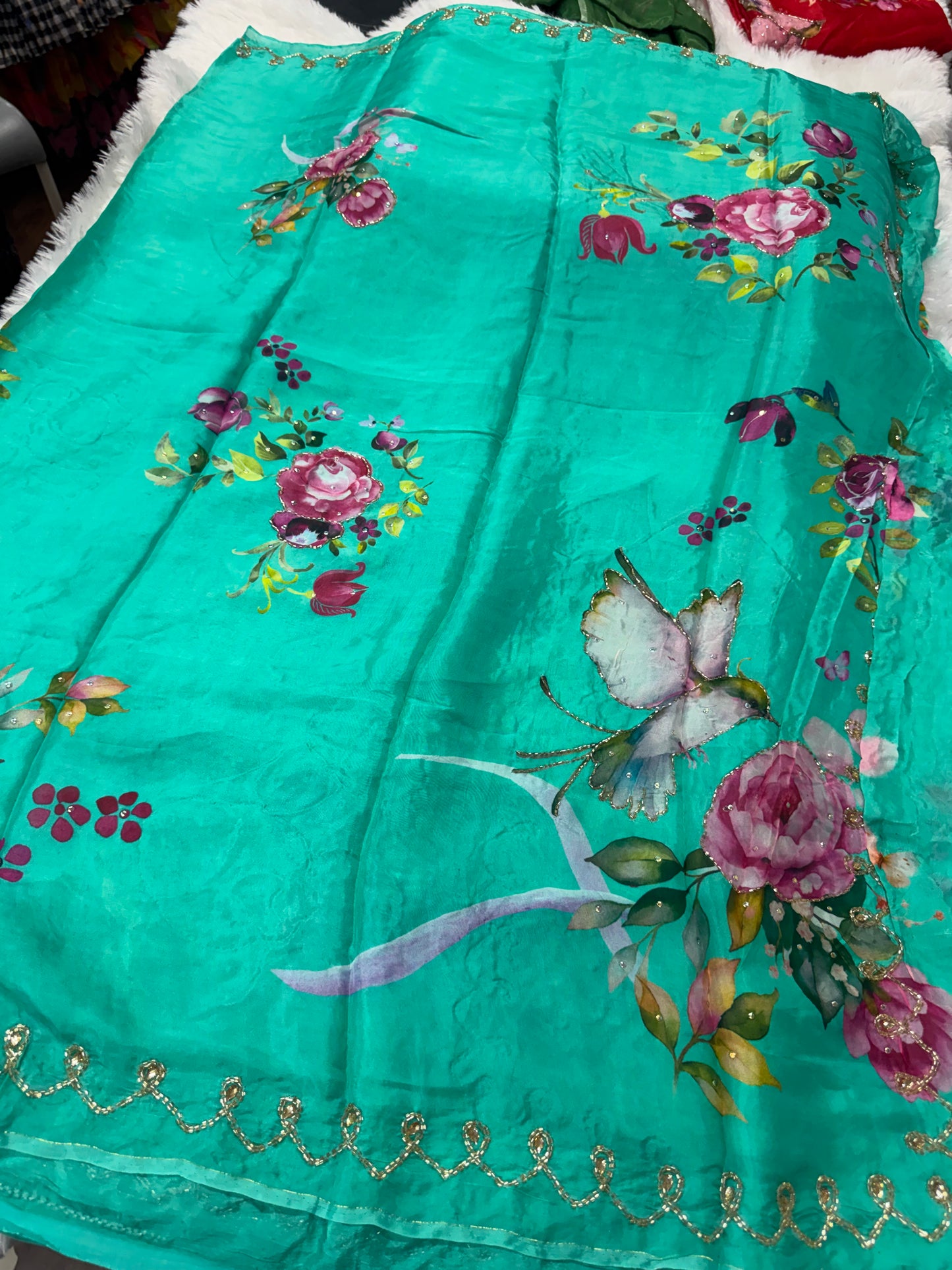 HO silk cocktail saree-SR1218C