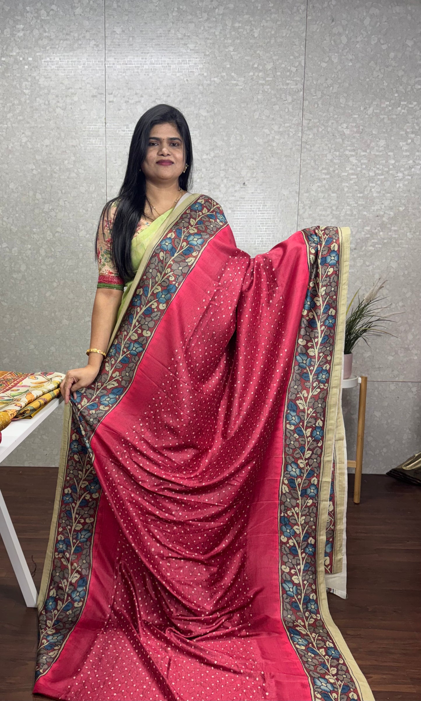 Tassar crepe silk saree-SR1180Q
