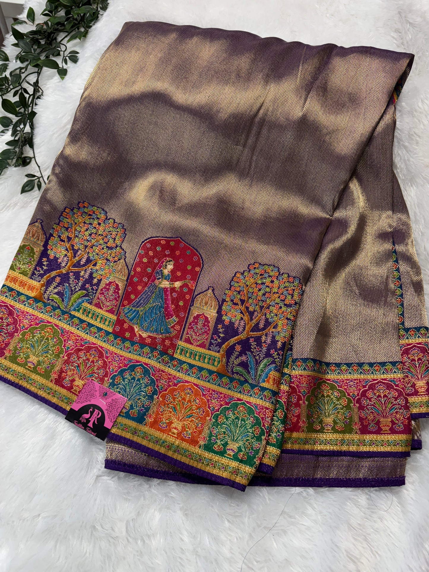 Pashmina saree-SR1117D