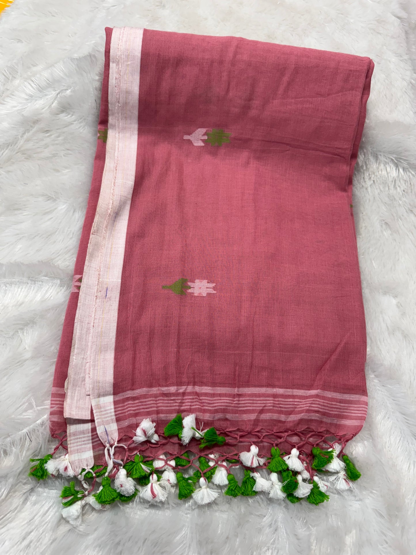 Pure Mulcotton Jamdhani saree-SR1216A