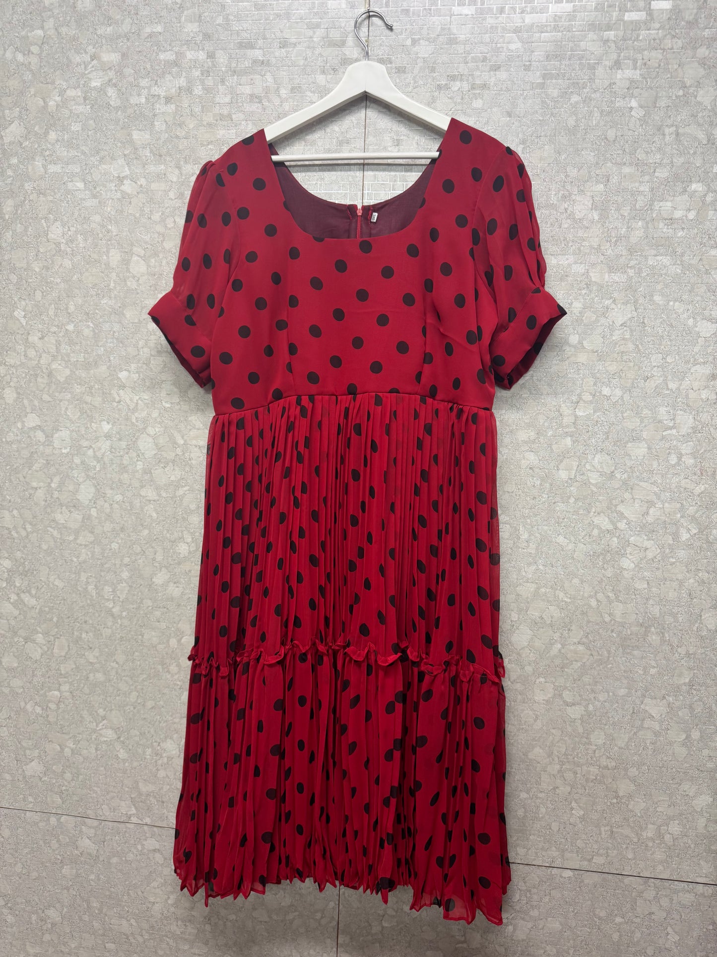 Georget polka dots frock-SRF1054A1