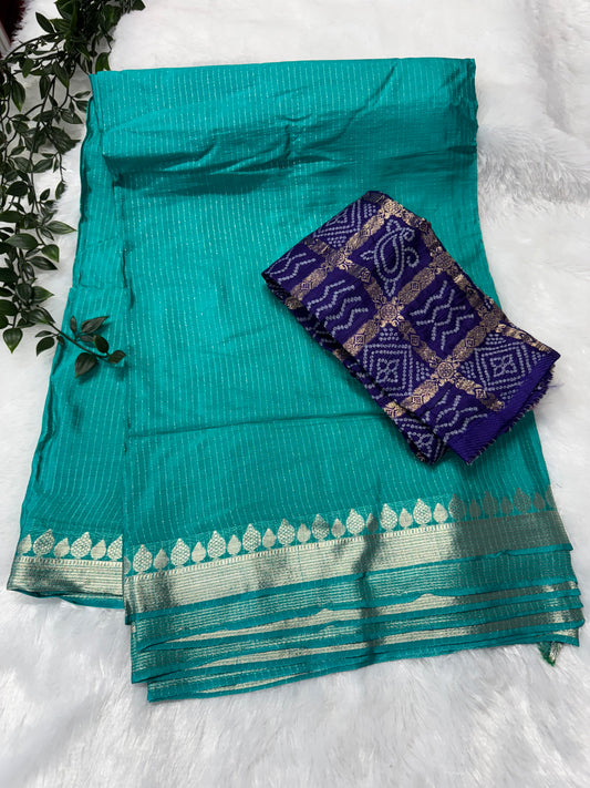Pure Chinnon crepe silk saree-SR1027E