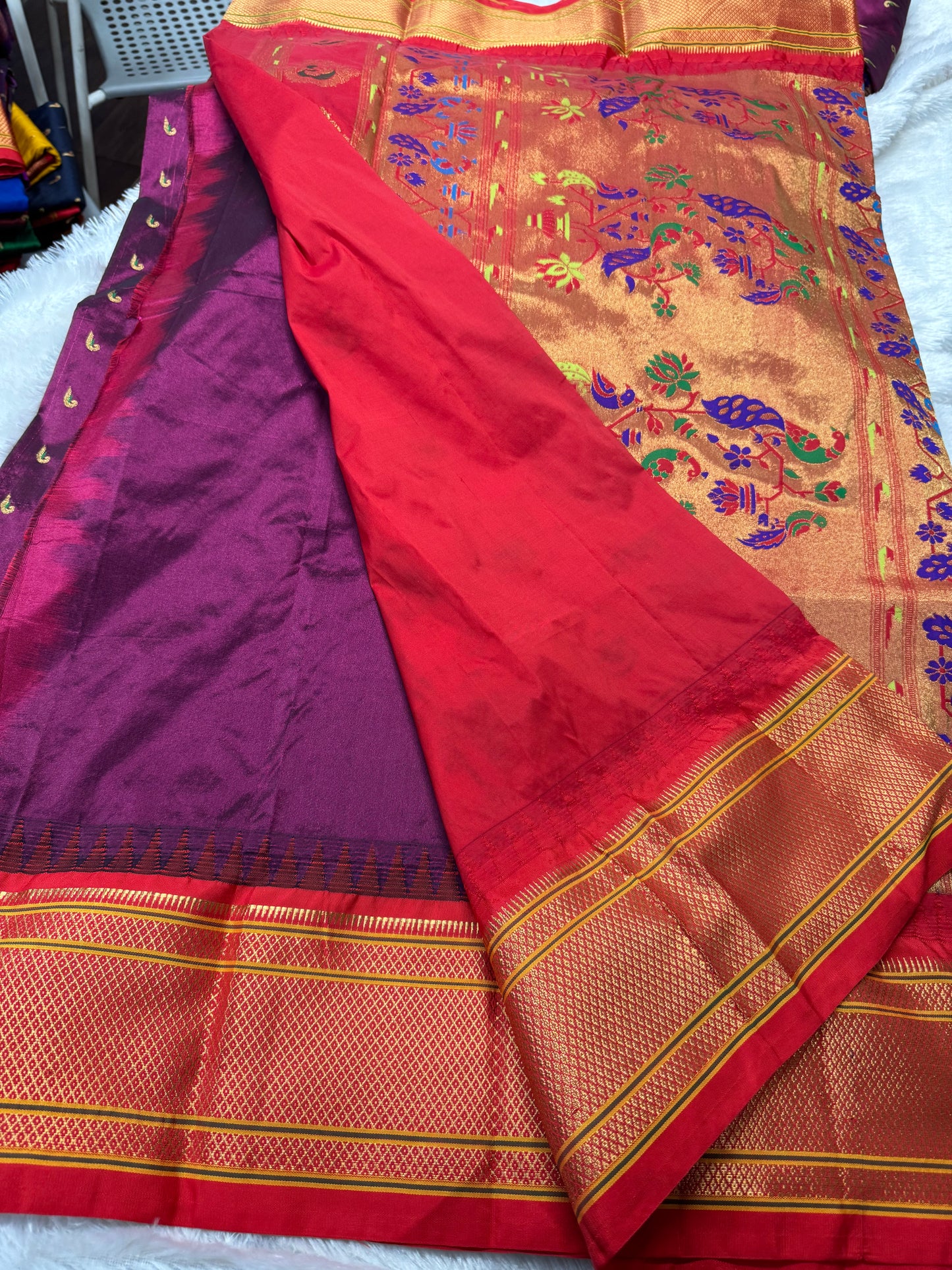 Narayanpet pattu paithani saree-SR1250A