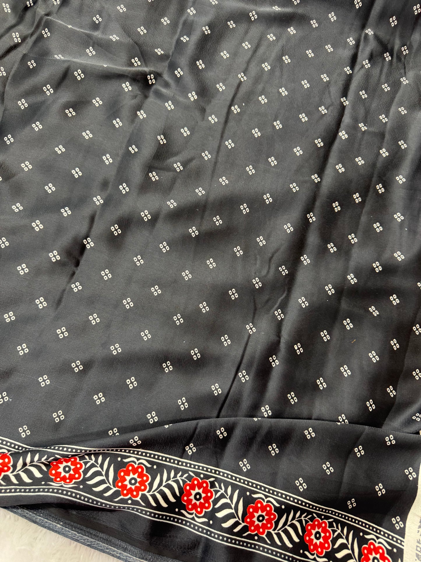 Ajrakh saree-SR1068D
