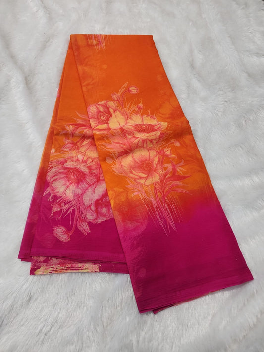 Chiffon digital 2D sarees-SR1235G