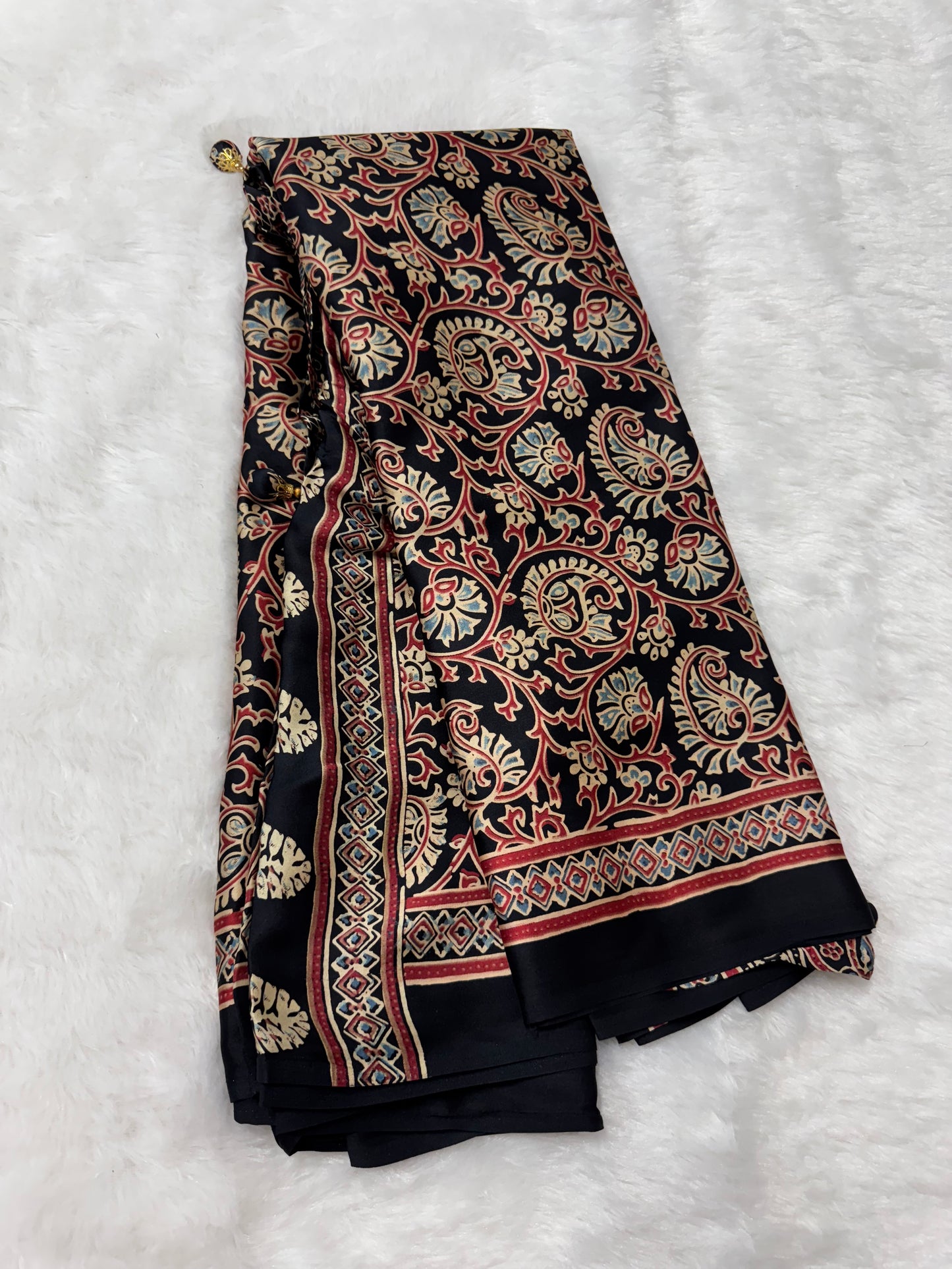 Ajrak Print Saree