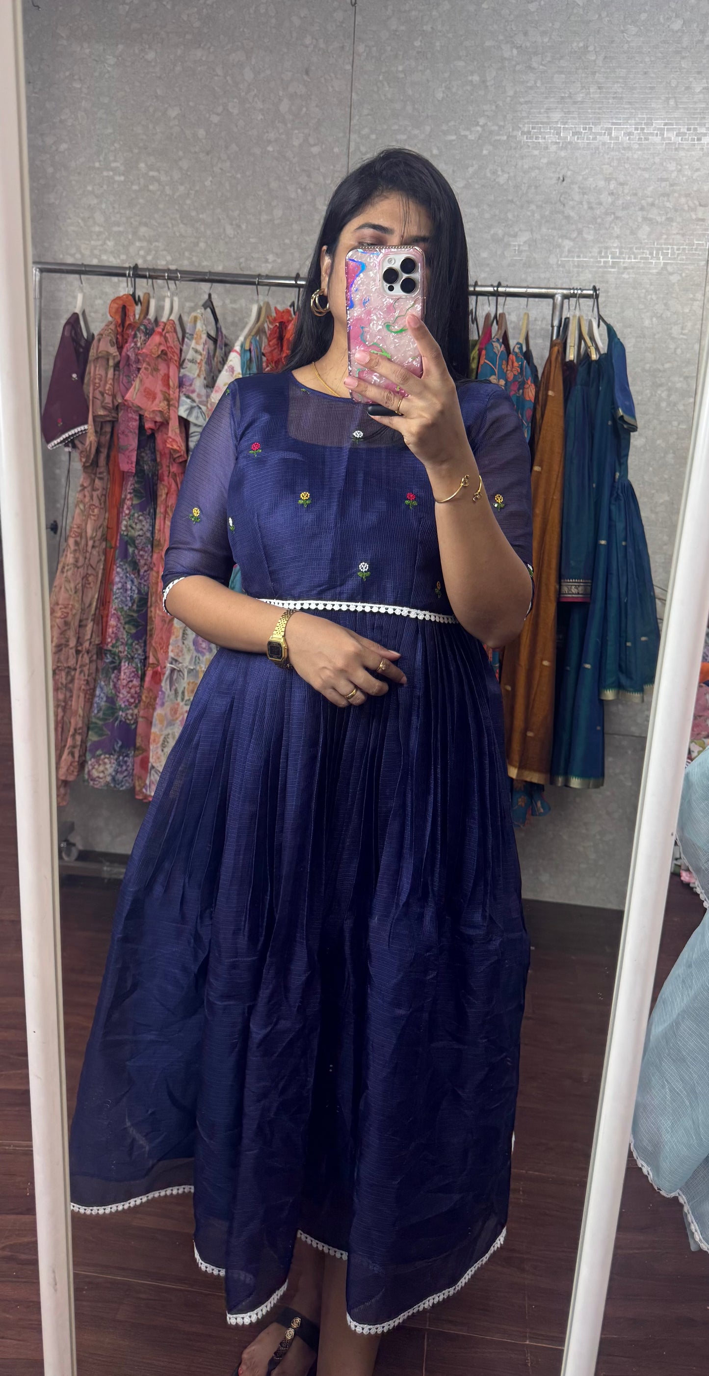 Kota frock with overcoat -SRS004