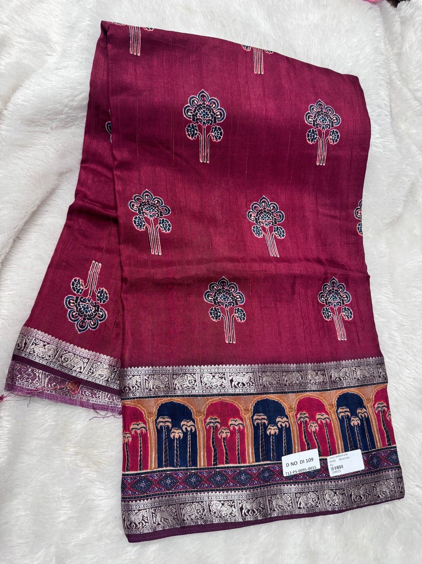 Pure Dola silk saree-SR1268A