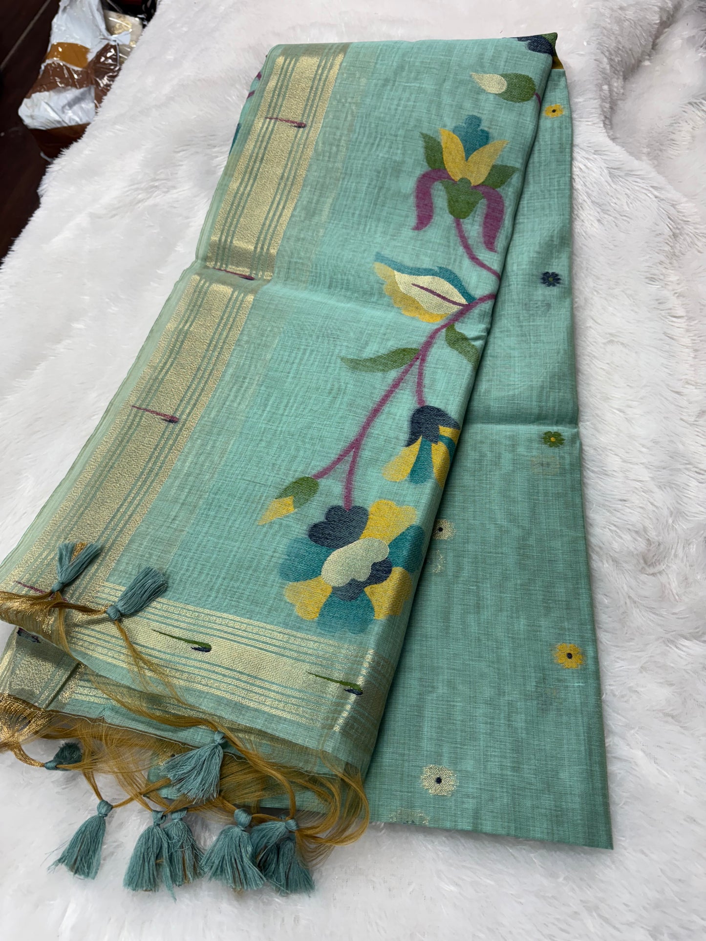 Munga cotton jamdhani Paithani-SR1148A